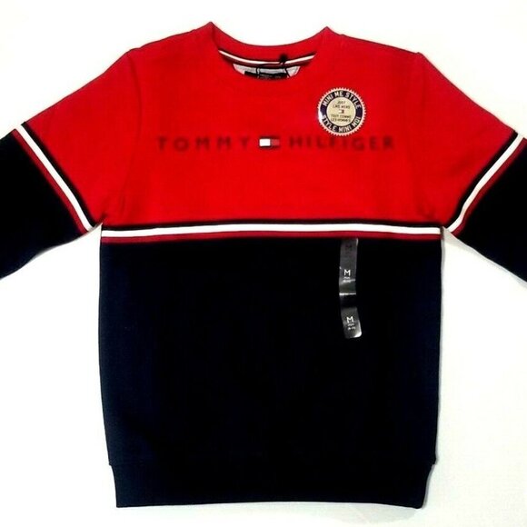 Tommy Hilfiger Boys Sweatshirt Pullover Cotton - Picture 1 of 7
